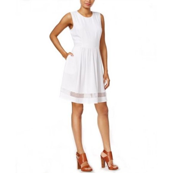 Maison Jules Dresses & Skirts - ⬇️3/25⬇️Maison Jules Lace Trim Fit Flare Dress